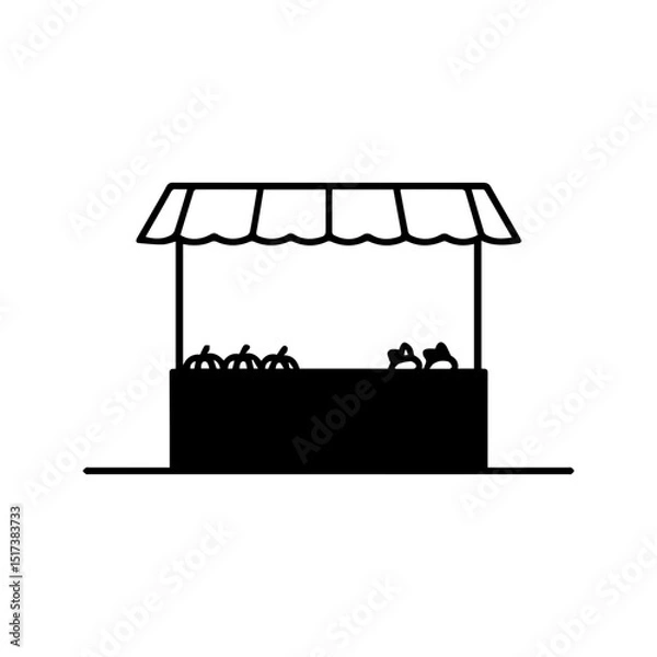 Fototapeta Street Shop Icon Design for Maps, Apps & Websites