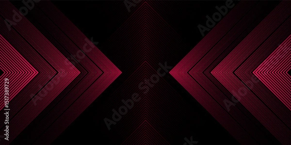 Fototapeta 3D glowing red techno abstract background overlap layer on dark space with letter x effect decoration. Modern graphic design element future style concept for banner, flyer, card, or brochure cover
