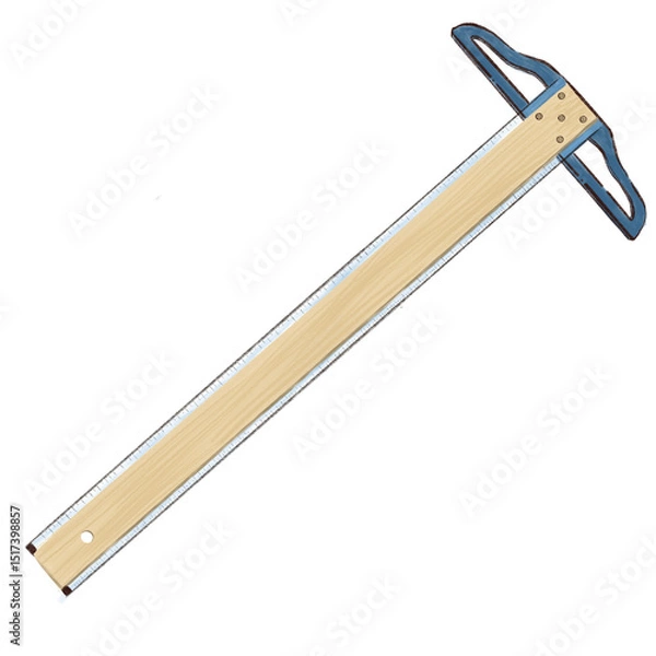 Fototapeta blue t square