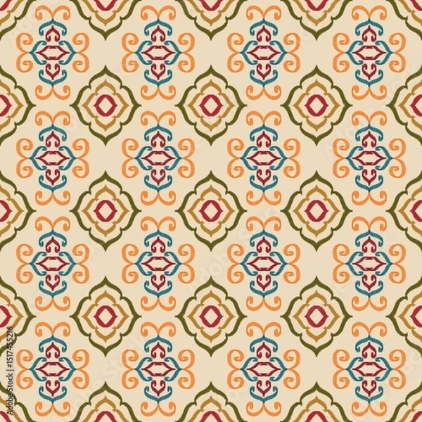 Fototapeta Repeating geometric pattern with diamond shapes