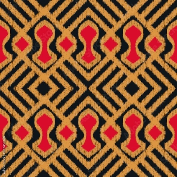 Obraz Geometric pattern featuring concentric diamond shapes
