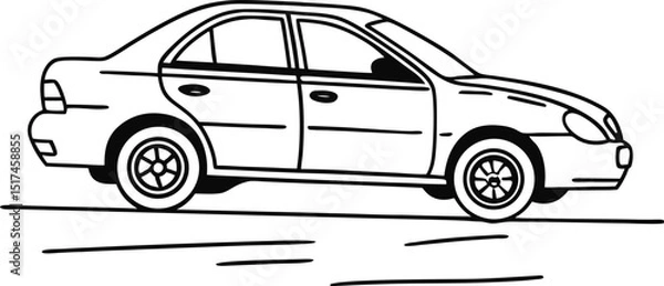 Obraz car-isolated-on-white (5).eps