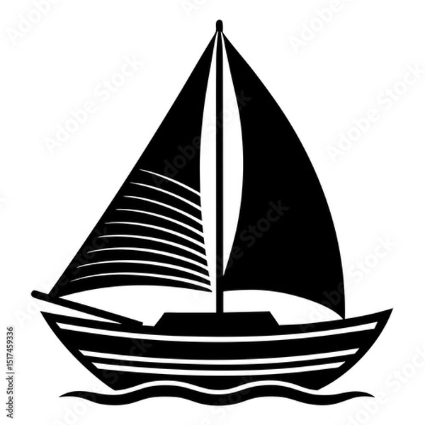 Fototapeta sailing ship vector illustration