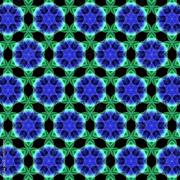 Fototapeta seamless floral pattern