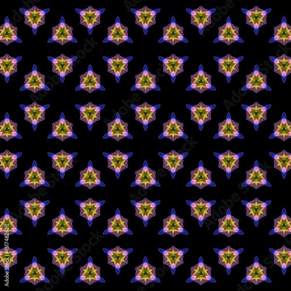 Fototapeta seamless floral pattern