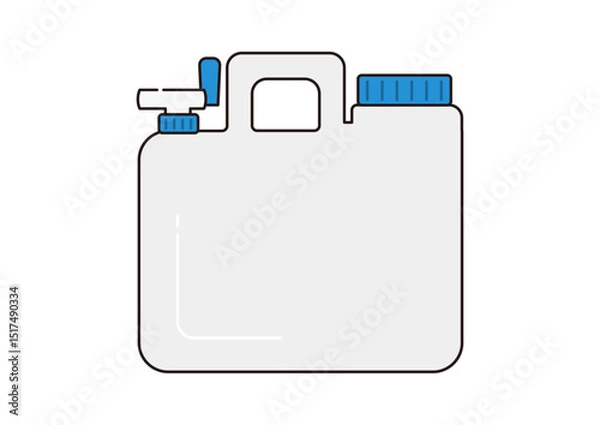 Obraz ウォータータンクのイラスト・正面