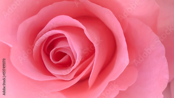 Fototapeta This close-up view captures the soft embrace of velvety peach petals as they fold inward with effortless grace, forming a perfect spiral that feels both timeless and intimate.