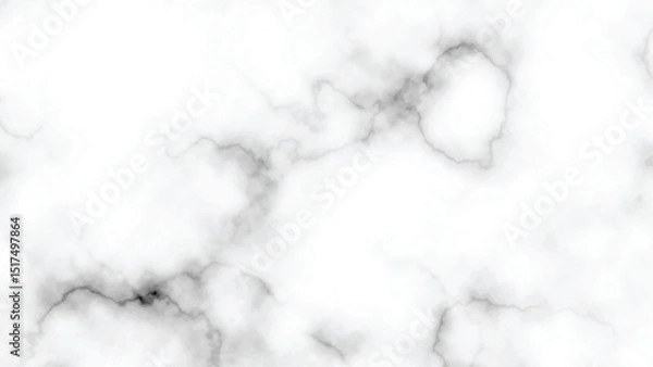 Obraz White Marble Texture with Soft Black Veins