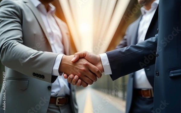 Fototapeta Businessmen ceo manager south africa Customs Broker shake hand Shipper trade cargo port logistic container Agreement Packing list Certificate of Origin Insurance Including Export Import Entry service