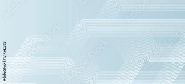 Obraz Modern medical or health care scientific abstract background with hexagons. Geometric stripe line art design for poster, brochure, cover, banner, header, website, presentation template