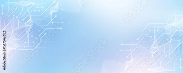 Obraz Motherboard technology abstract texture design. Creative idea AI banner concept for internet technology. Software coding. Digital concept for poster, cover, banner, header, web, presentation template.