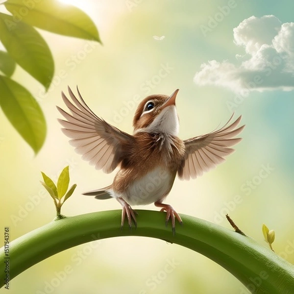 Obraz vector illustration of a bird