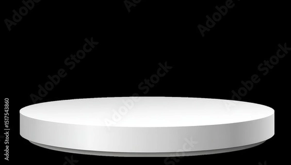 Obraz Blank, white, round pedestal (1)