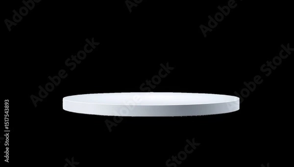 Obraz Blank, white, circular, platform
