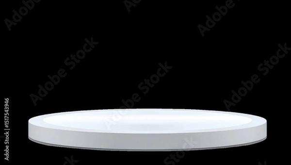 Obraz Circular, white, illuminated, platform
