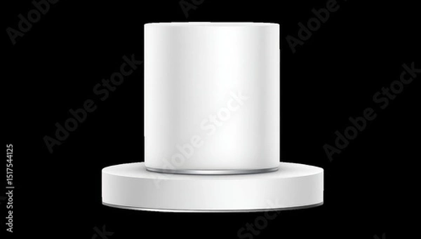 Obraz White cylindrical charging base