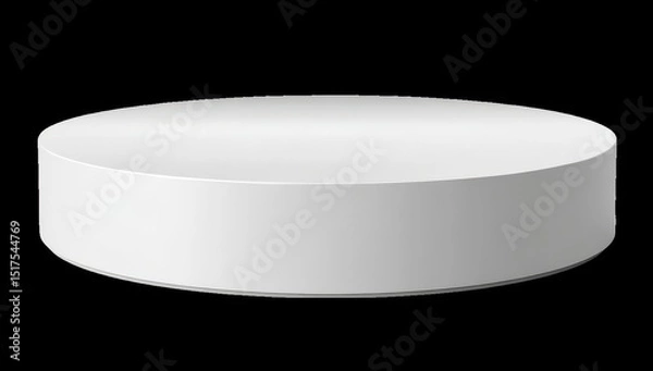 Obraz Blank white circular platform (2)