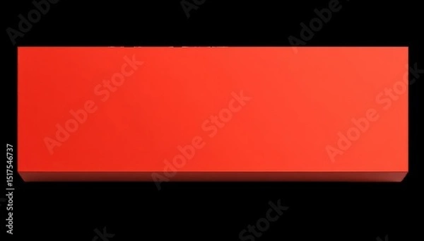 Obraz Red rectangular solid object