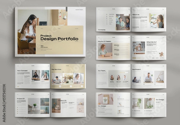 Fototapeta Project Design Portfolio Template