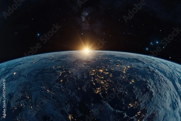 Obraz A virtual space party featuring 360-degree visuals of outer space and live streams of astronomical events