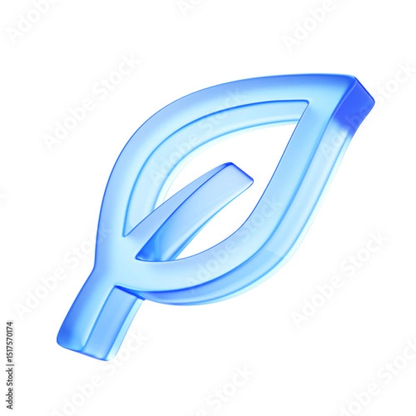 Obraz Leaf icon - Ecology, eco, vegan, bio concept