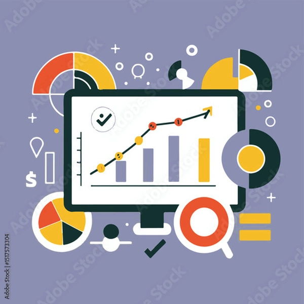 Obraz Infographic Dashboard Design