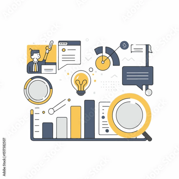 Obraz Creative Presentation Infographic