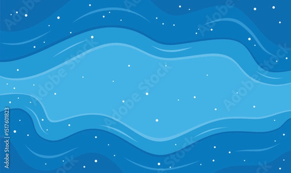 Obraz Aerial Top View of the Calm Deep Blue Center of a Peaceful and Serene Lake