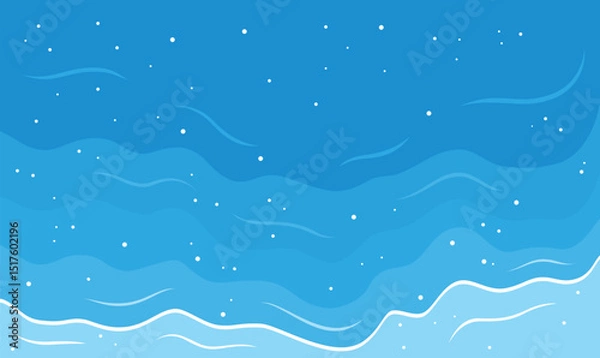 Obraz Aerial Top View of Ocean Waves Gently Crashing and Rolling Onto a Peaceful Shoreline