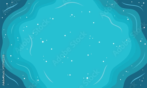 Obraz Aerial Top View of the Calm Deep Blue Center of a Peaceful and Serene Lake