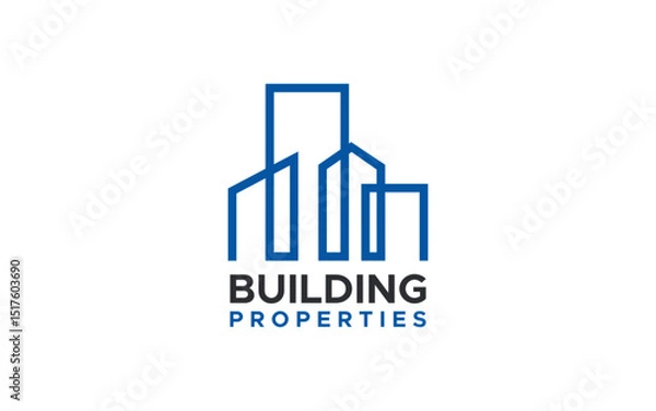 Obraz Building logo design Vector illustration