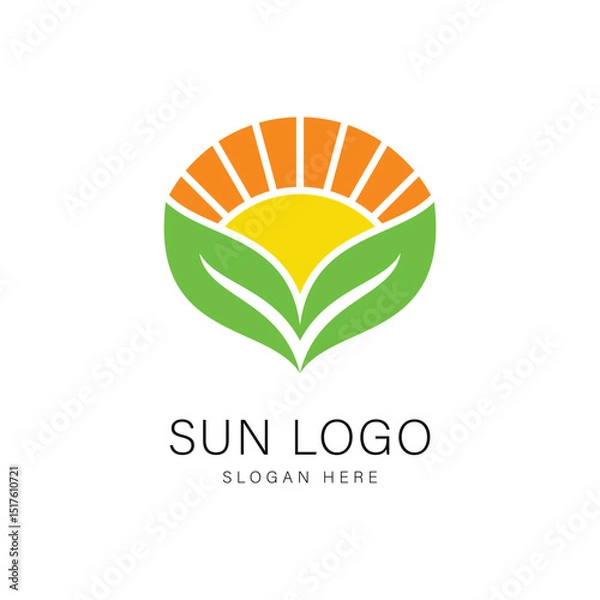 Obraz Sun Logo Design Graphic Vector