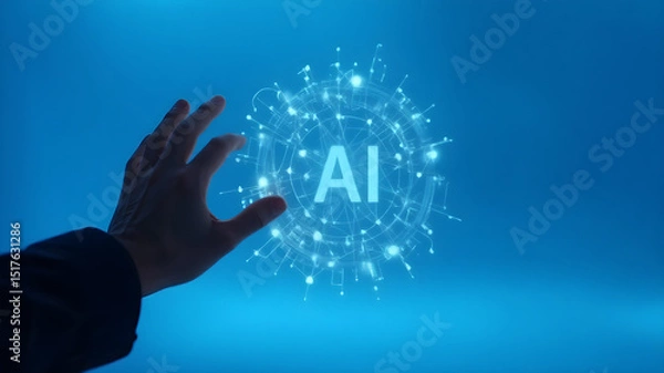 Obraz AI Image gen Human Touch Meets AI 
