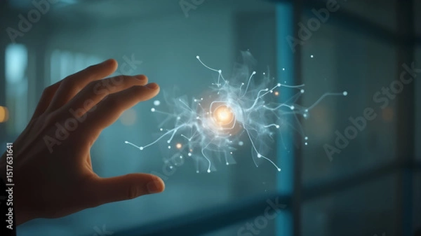 Obraz AI Image gen Human Touch Meets AI 