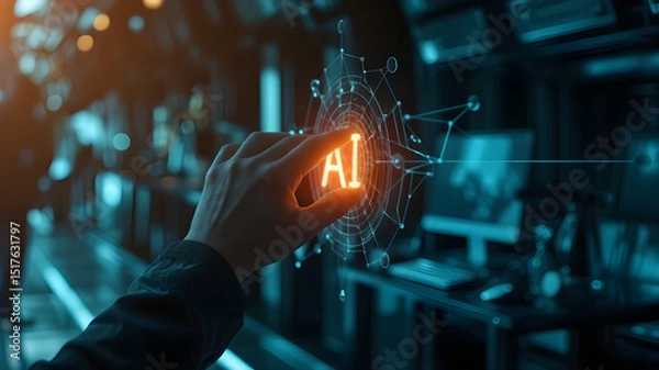 Obraz AI Image gen Human Touch Meets AI 