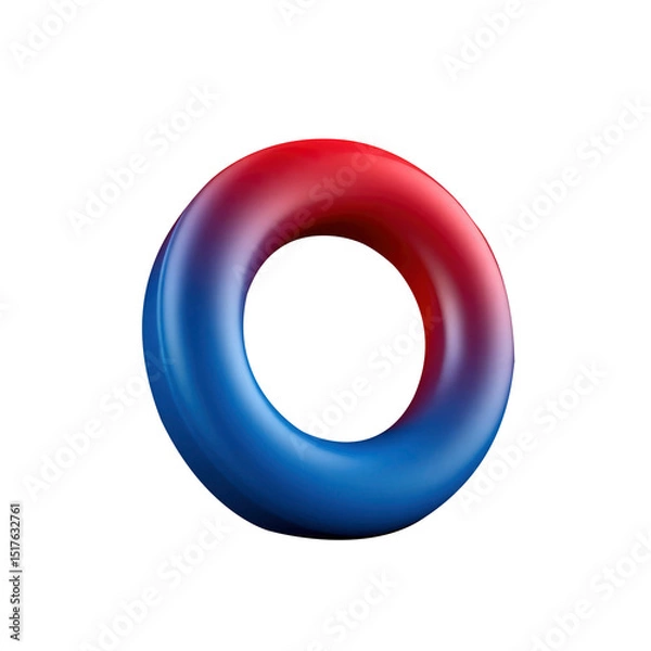 Fototapeta 3d blue circle with transparent background PNG and JPEG image	