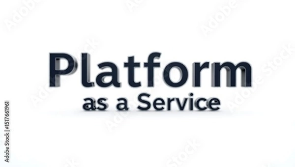 Fototapeta  platform as a service in modern technology solutions for businesses today