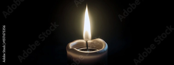 Obraz candle flame, AI generated