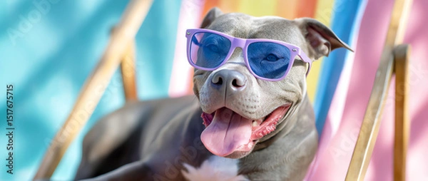 Obraz cool dog, AI generated