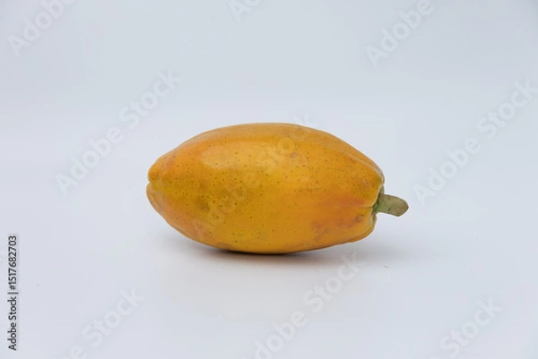 Fototapeta Single pawpaw with white background