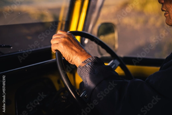 Obraz driving a car