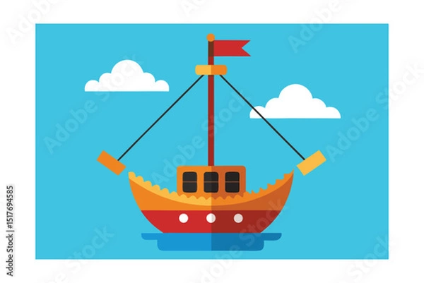 Obraz ship in the sea