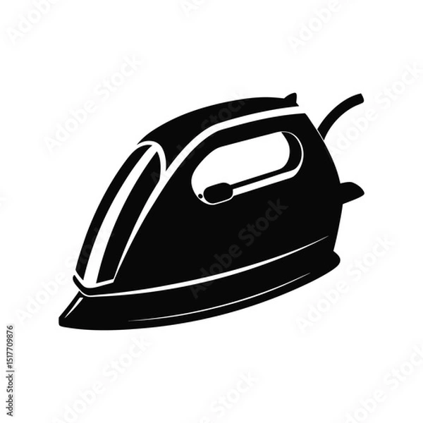Fototapeta iron isolated silhouette vector art