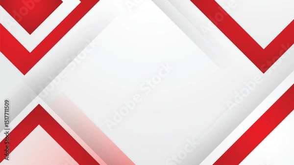 Obraz White and Red Minimalist Abstract Background