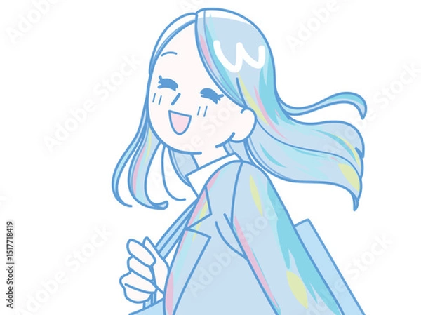 Obraz スーツ姿の笑顔の女性