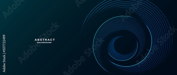 Obraz Minimal abstract background with concentric circular lines