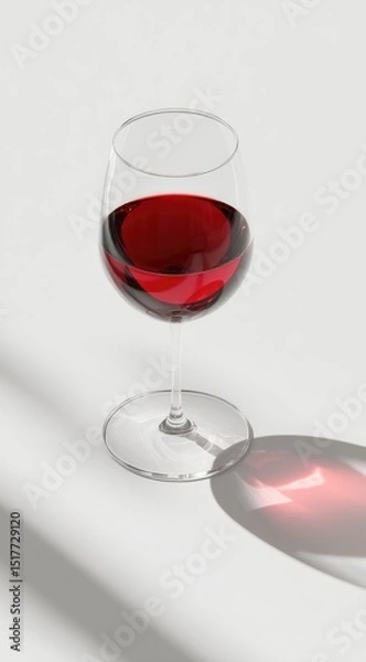 Obraz Red wine in a clear glass