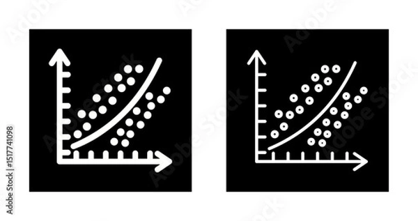 Fototapeta Regression Analysis Vector Icon