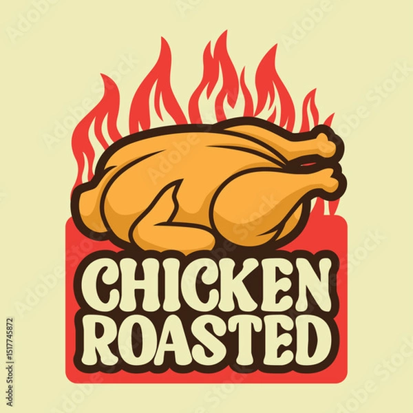 Obraz Chicken Roasted.eps