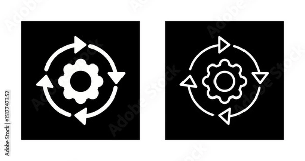 Fototapeta Continuous Integration Vector Icon